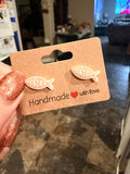Jesus Fish Stud Earrings