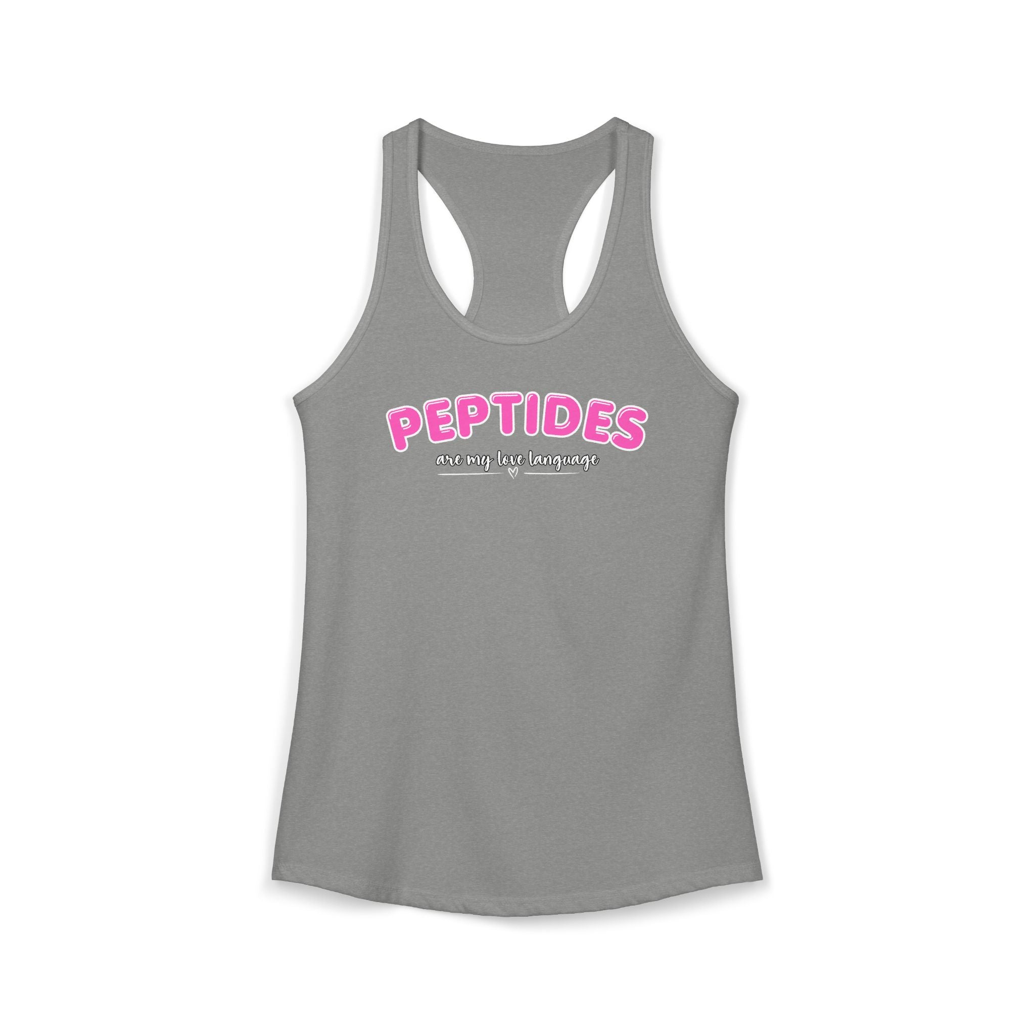 Peptides are my love language Women's Ideal Racerback Tank
