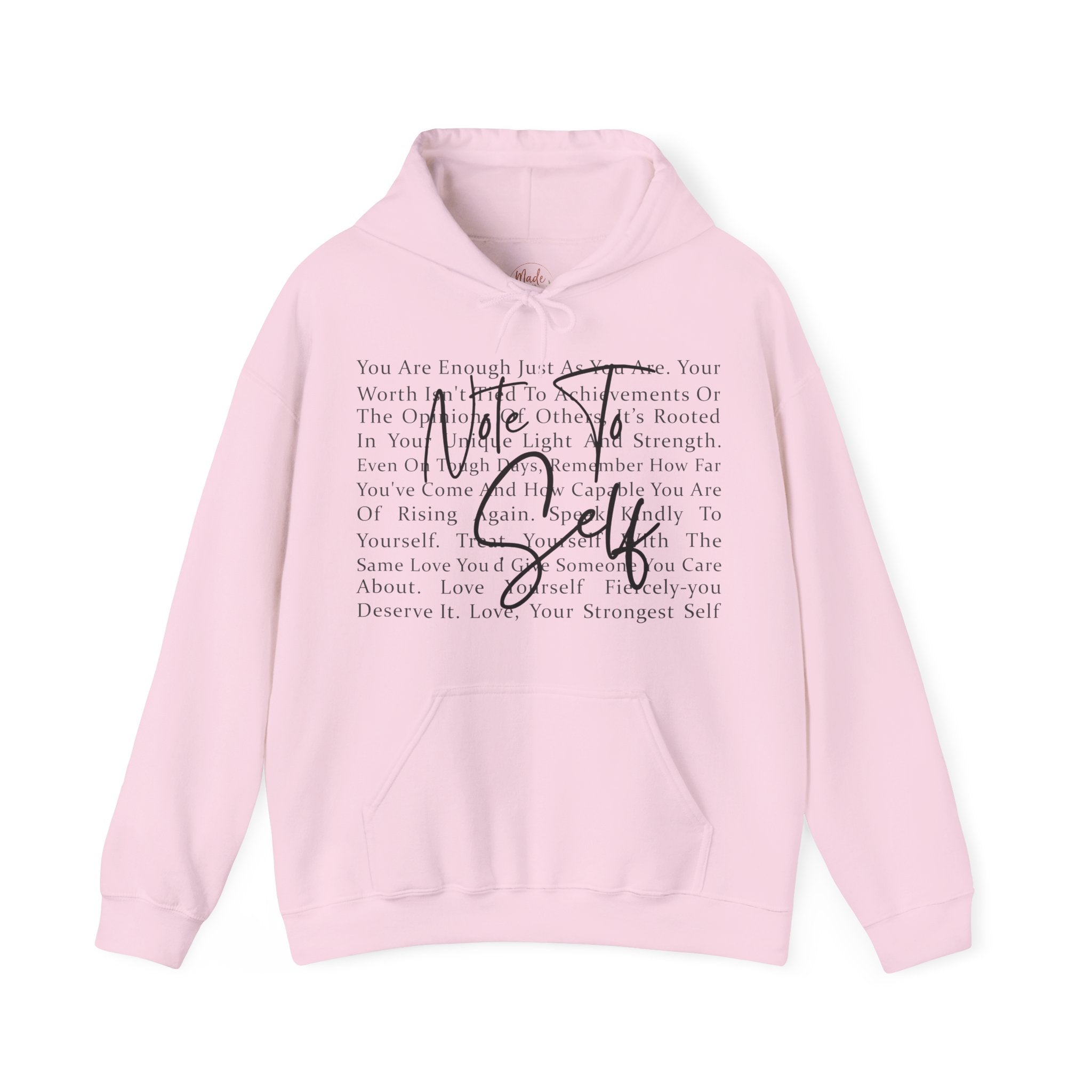"You Are Enough" Inspirational Script Pullover