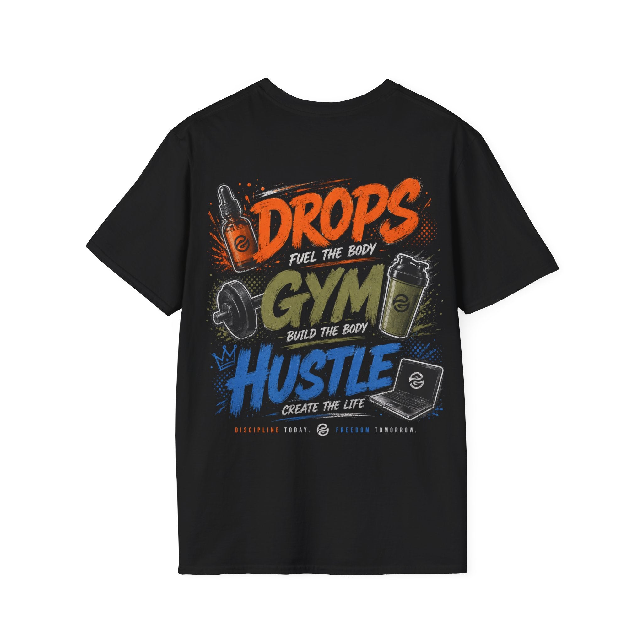 Men's Discipline • Dedication • Domination T-Shirt — Motivational Fitness Tee
