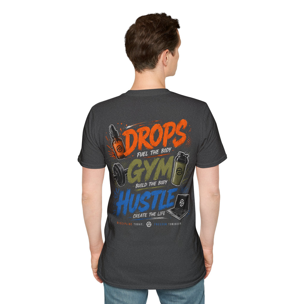 Men's Discipline • Dedication • Domination T-Shirt — Motivational Fitness Tee
