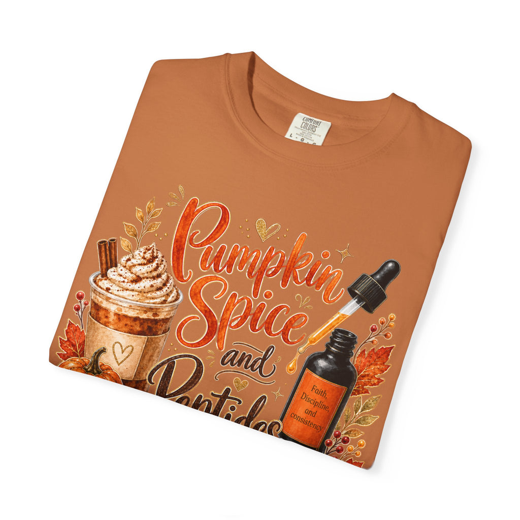 Pumpkin Spice and Peptides T-Shirt