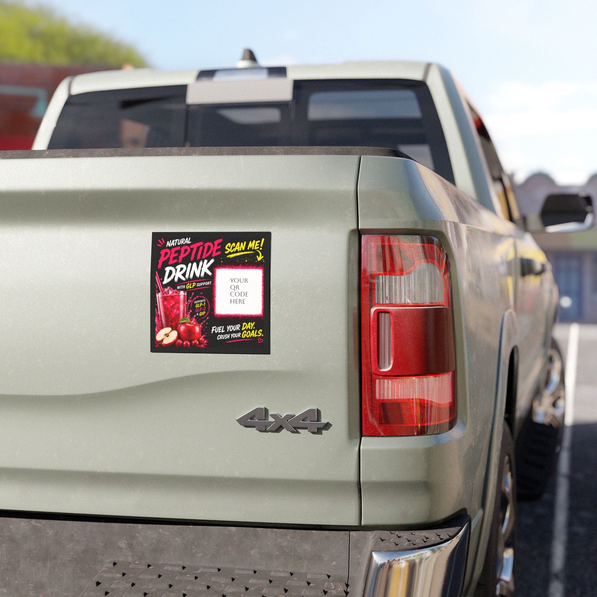 Car Magnet ~ Natural Peptide Drink QR Promo- Customizable QR Code