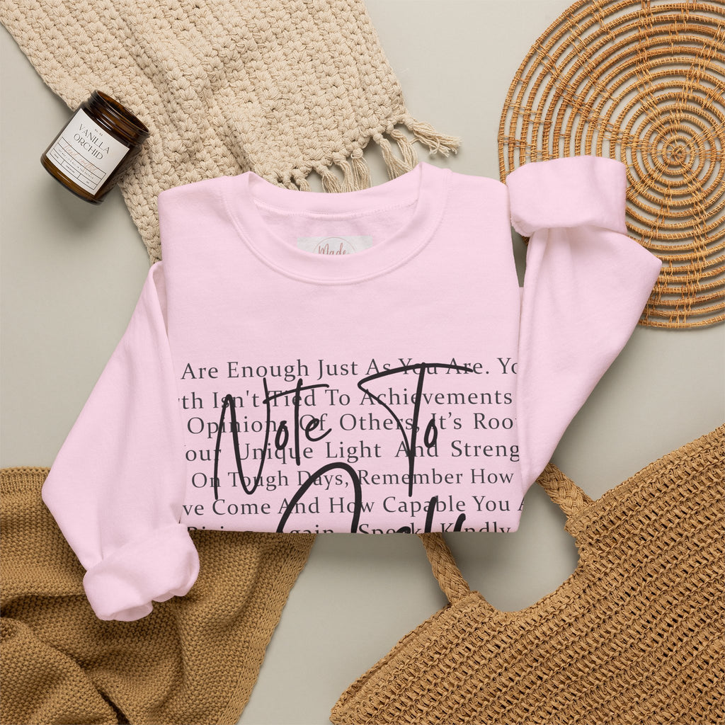 You Are Enough Crewneck Sweatshirt – Inspirational Self-Love Pullover