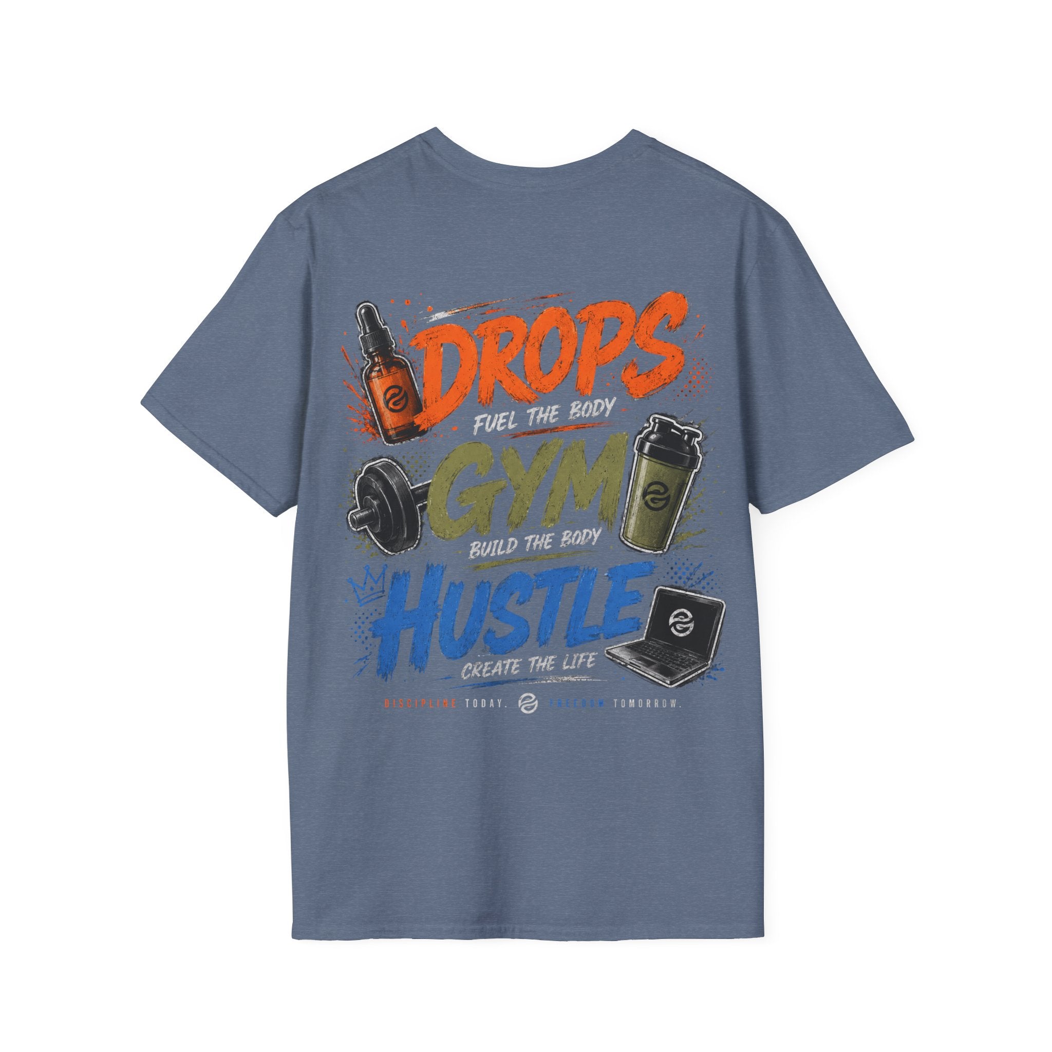 Men's Discipline • Dedication • Domination T-Shirt — Motivational Fitness Tee