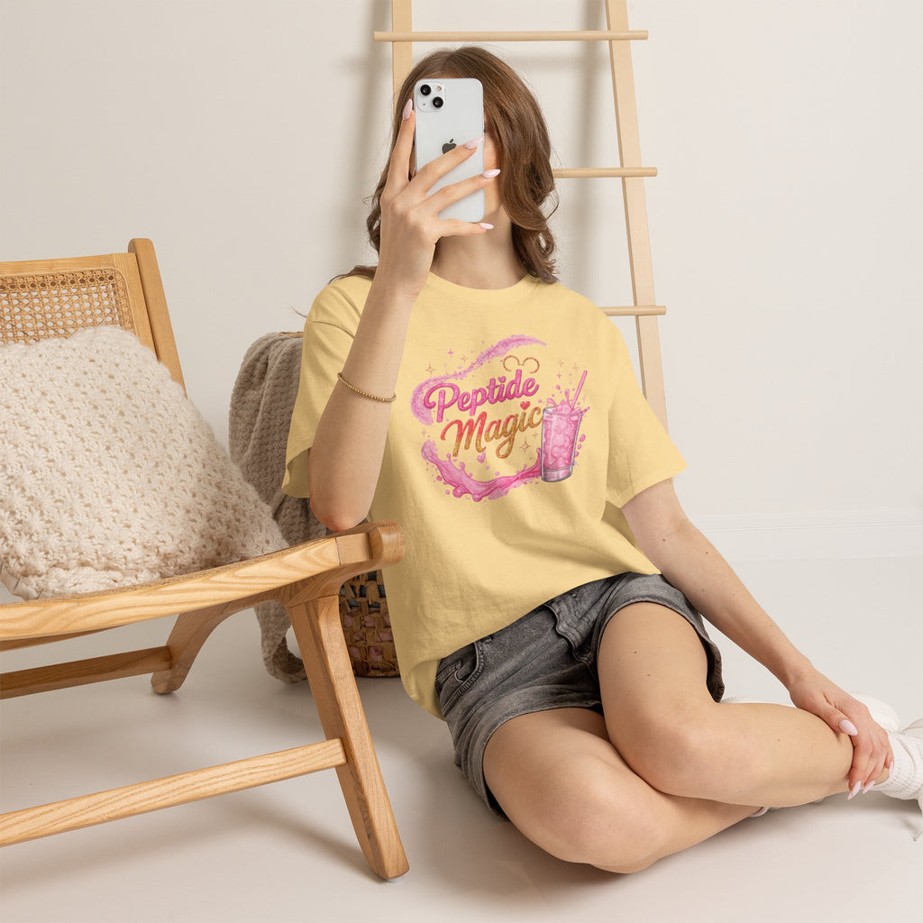 Peptide Magic Tee - Pink Milkshake Aesthetic Graphic T-Shirt