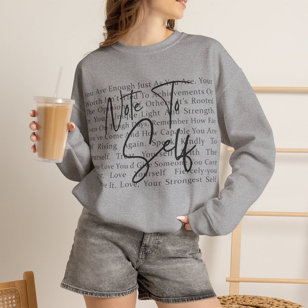 You Are Enough Crewneck Sweatshirt – Inspirational Self-Love Pullover