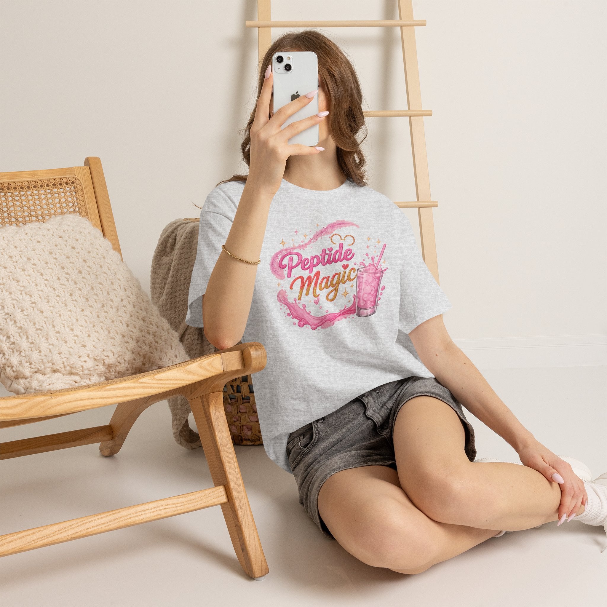 Peptide Magic Tee - Pink Milkshake Aesthetic Graphic T-Shirt