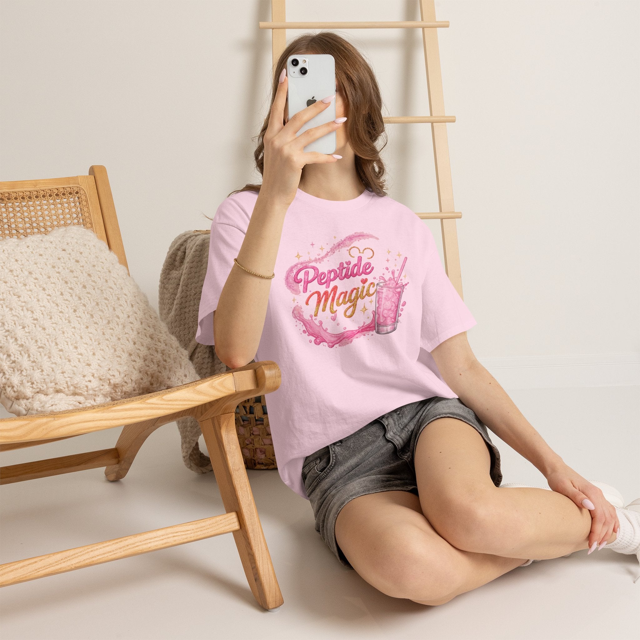 Peptide Magic Tee - Pink Milkshake Aesthetic Graphic T-Shirt