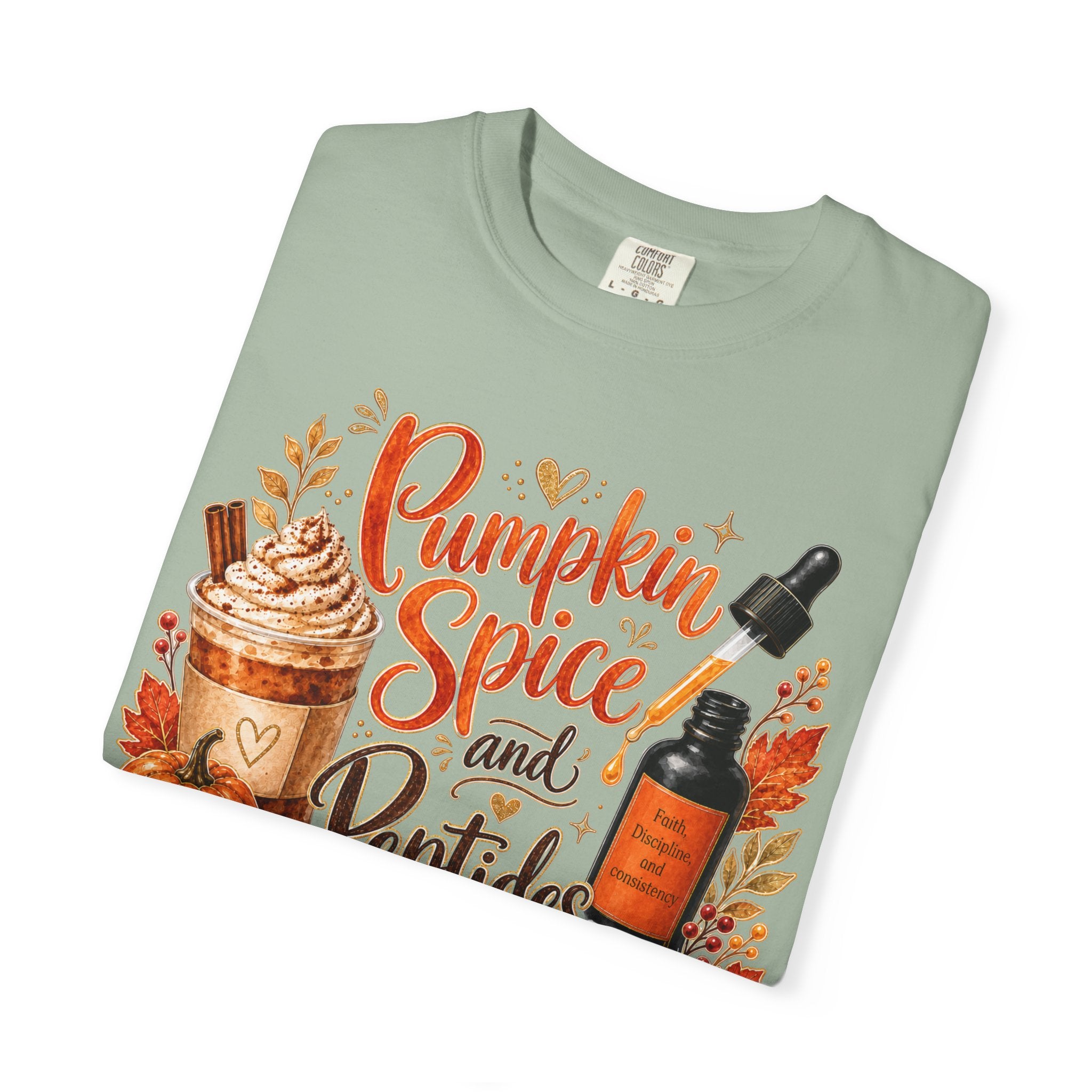 Pumpkin Spice and Peptides T-Shirt