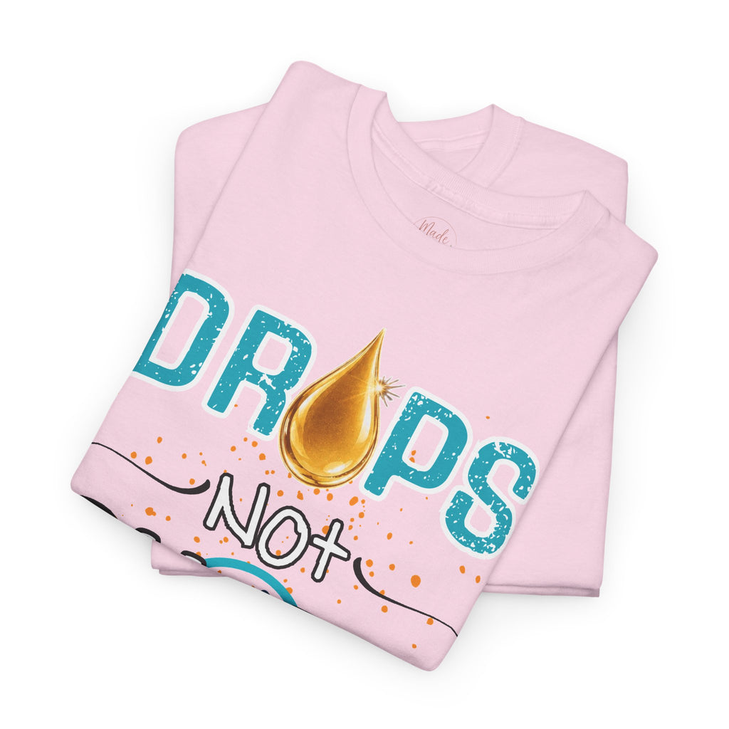 Drops not Shots Blue Graphic Tee