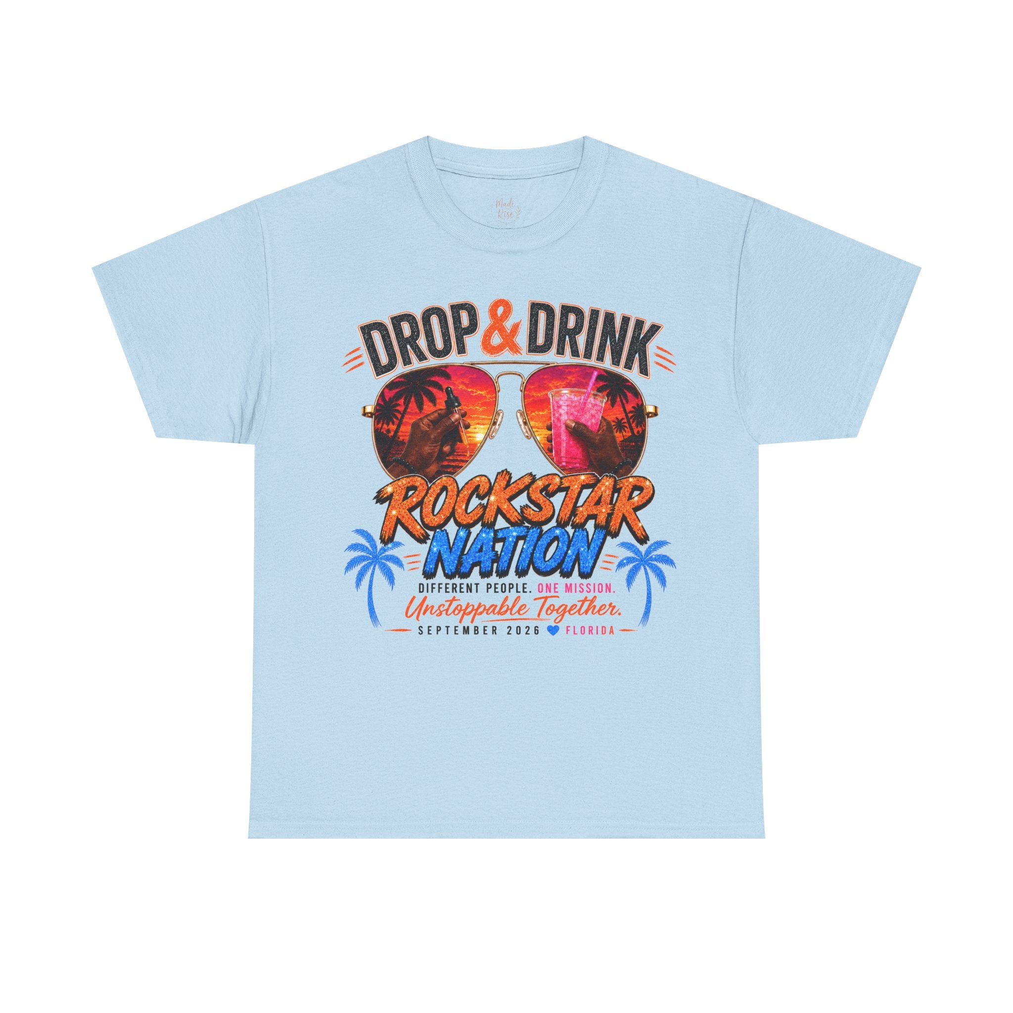 Dark Complexion (Men) Team Black Rockstar Nation Shirt