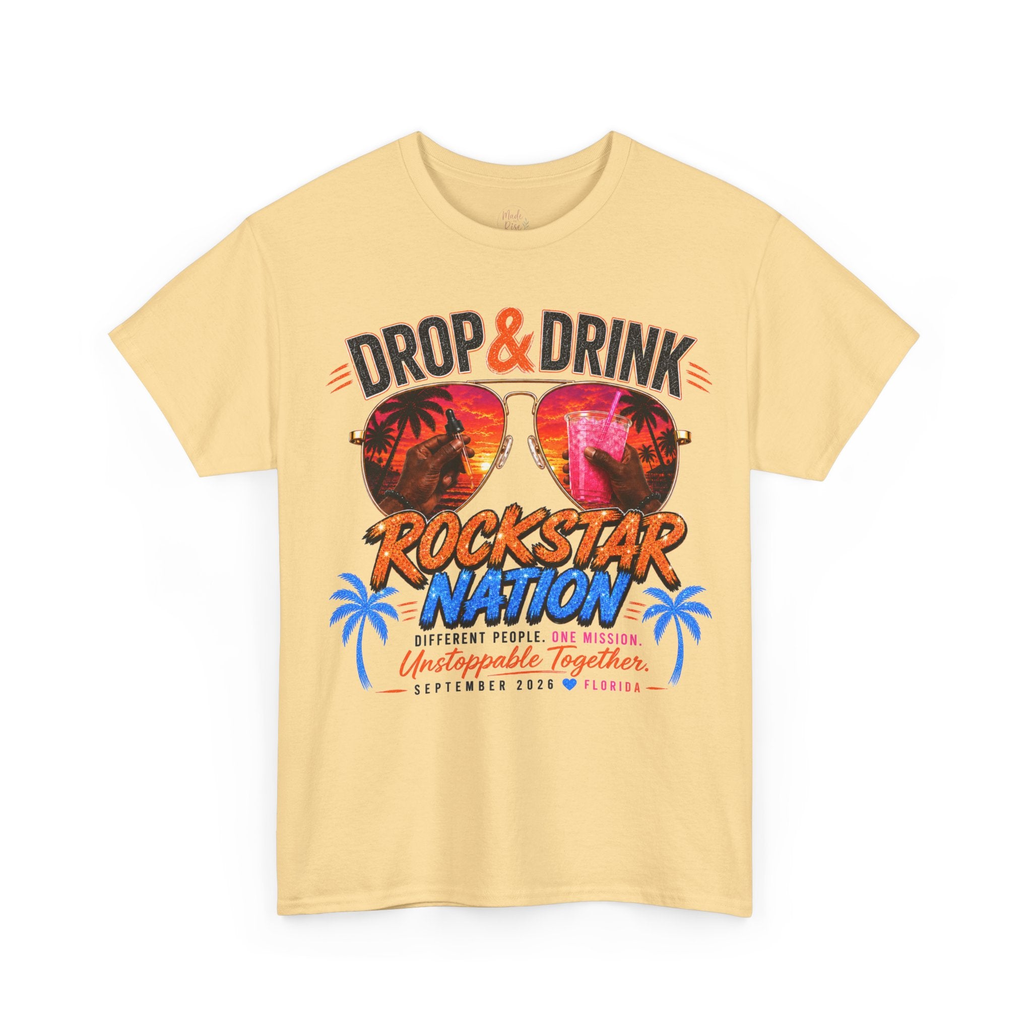 Dark Complexion (Men) Team Black Rockstar Nation Shirt