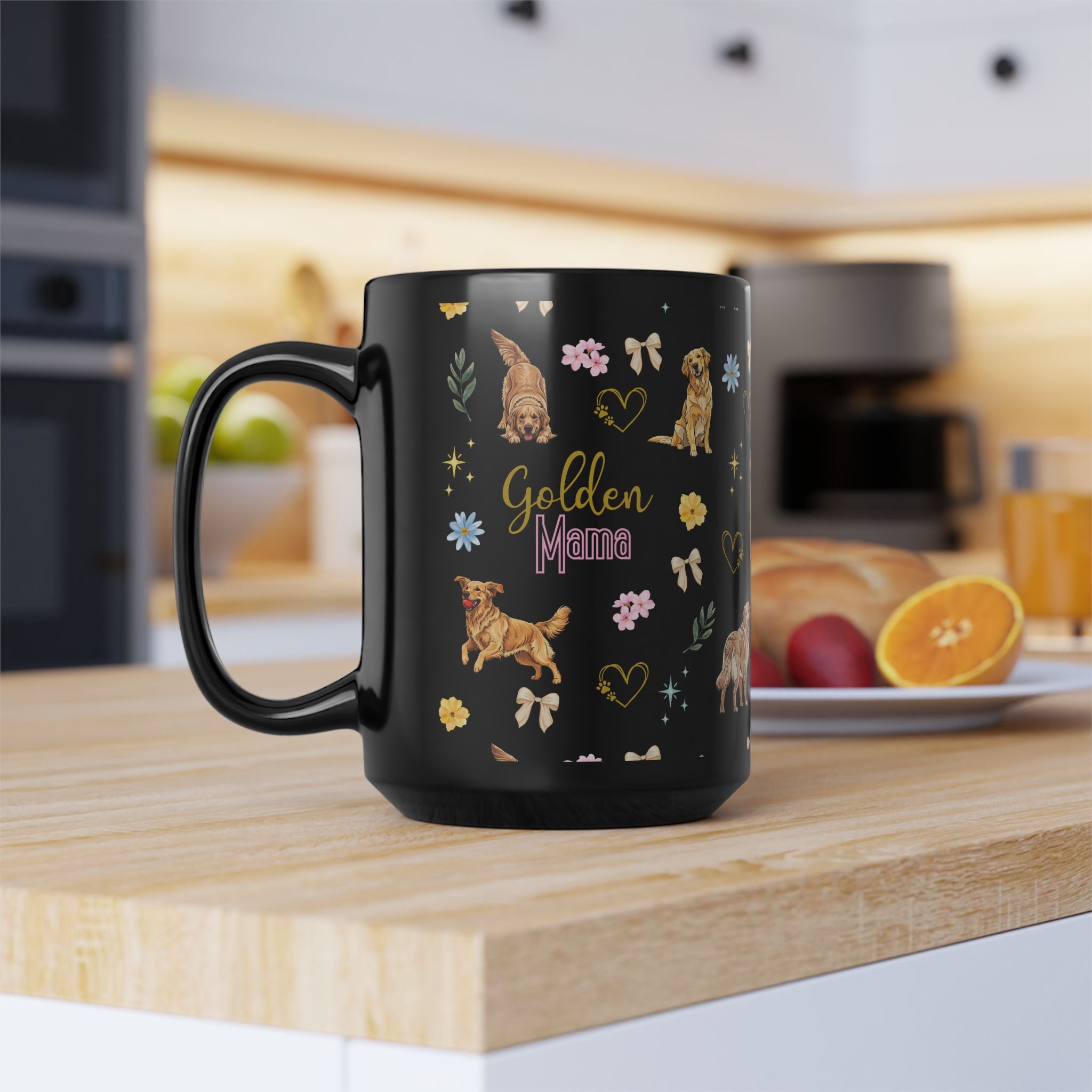 Golden Mama Mug, Golden Retriever Coffee Cup
