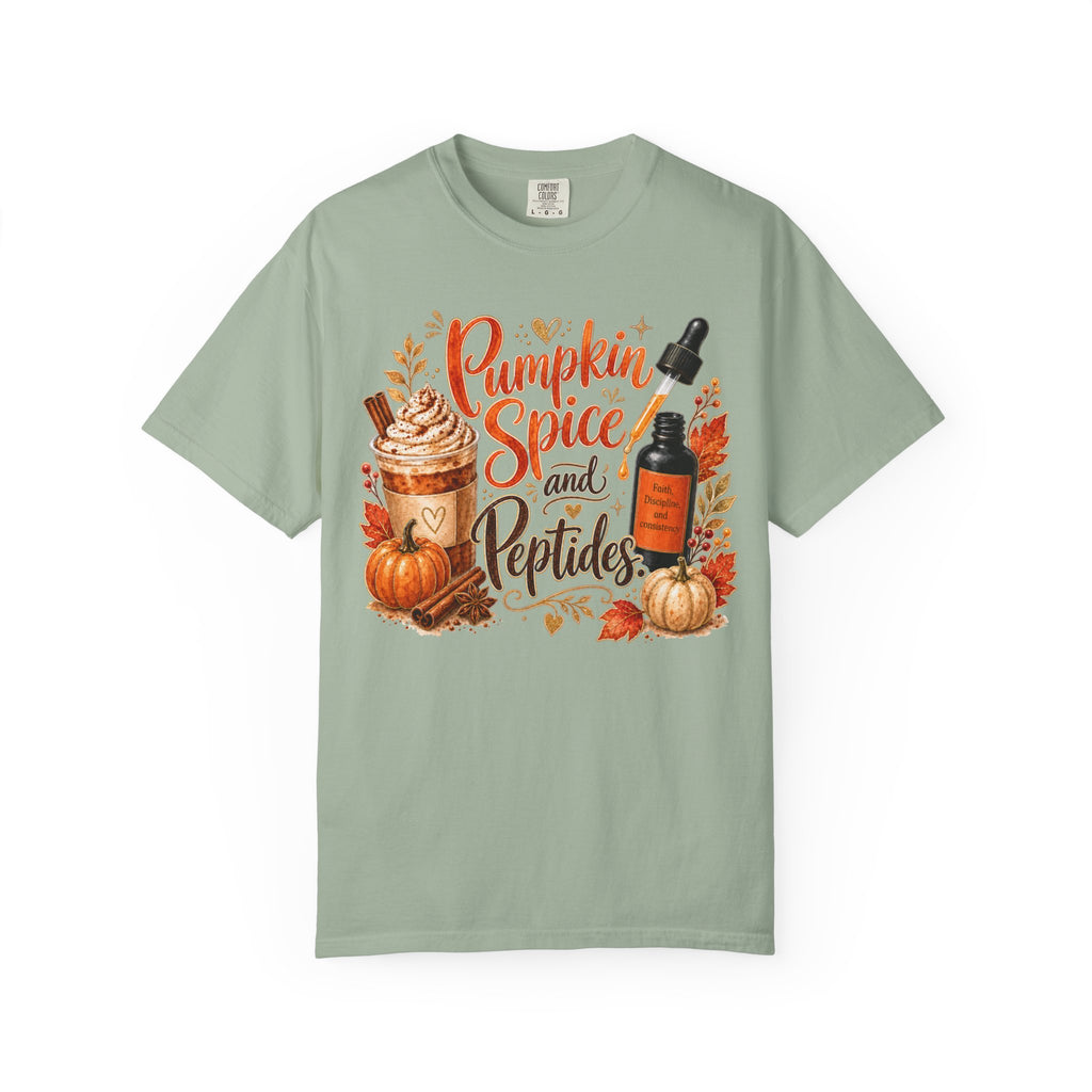 Pumpkin Spice and Peptides T-Shirt