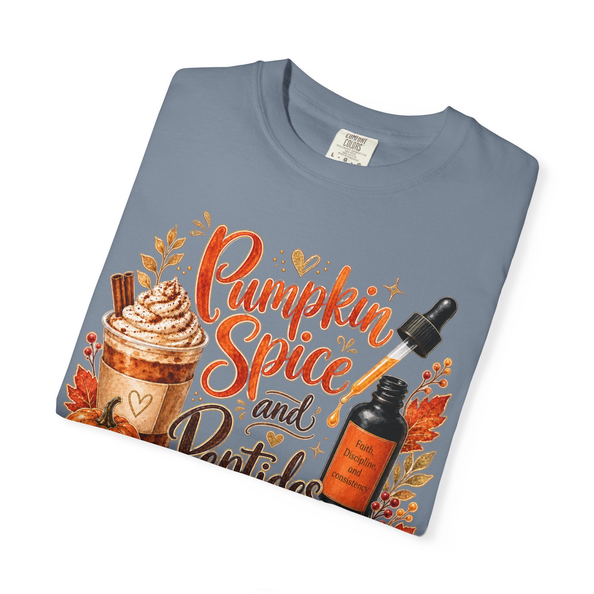 Pumpkin Spice and Peptides T-Shirt