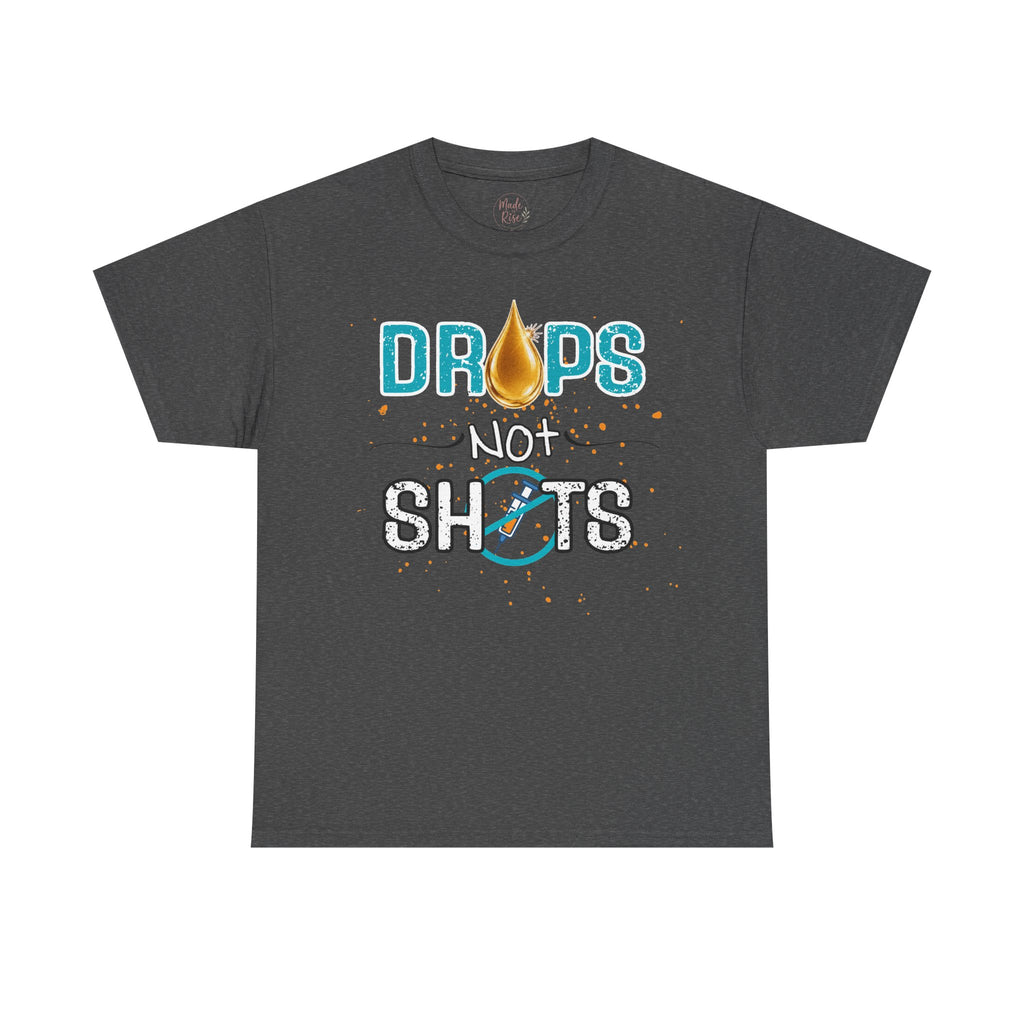 Drops not Shots Blue Graphic Tee