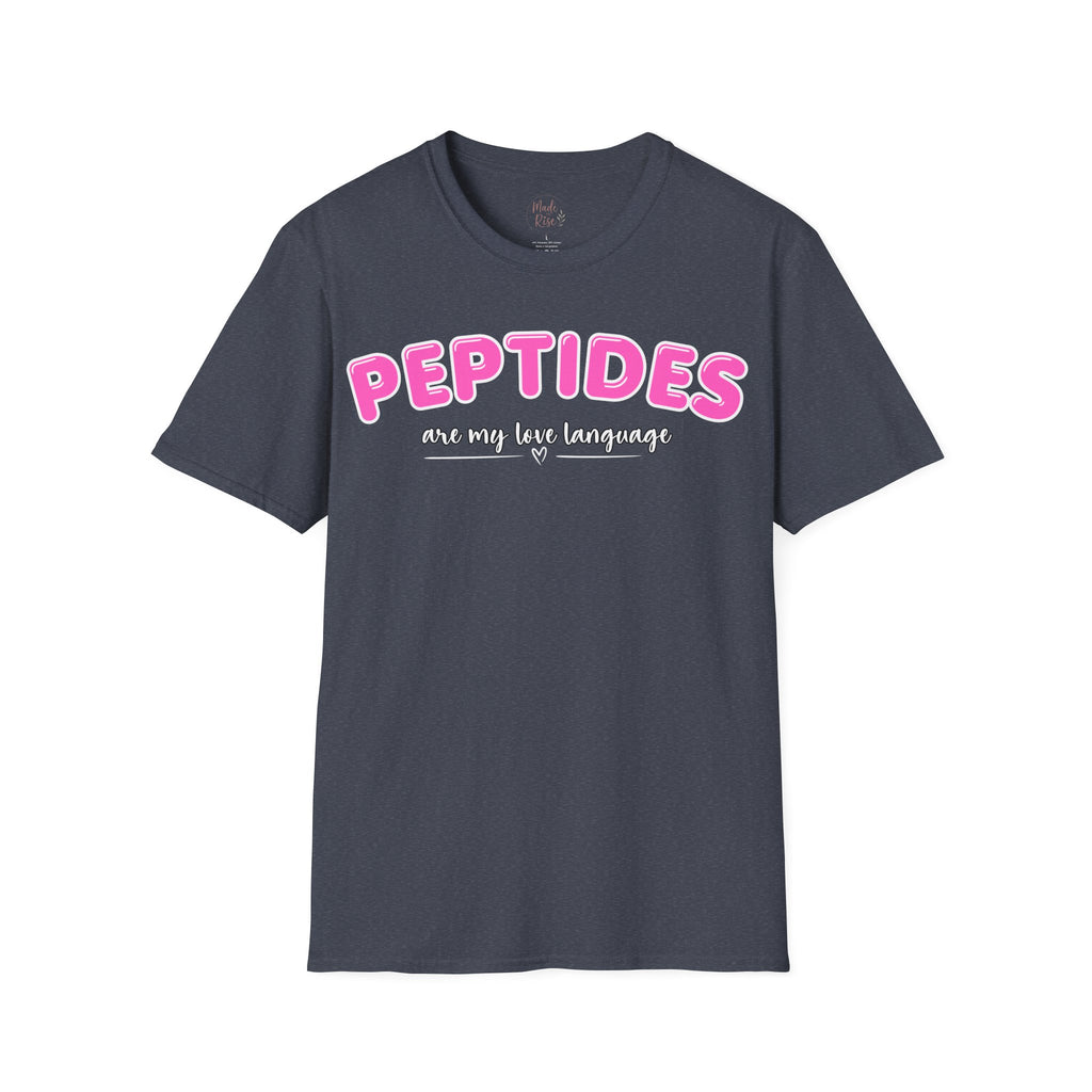 Peptides Are My Love Language T-Shirt Pink