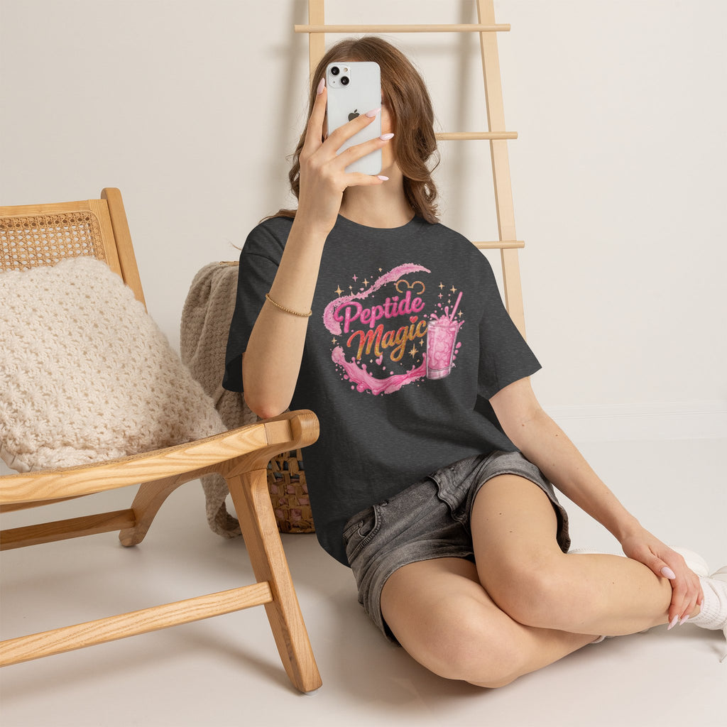Peptide Magic Tee - Pink Milkshake Aesthetic Graphic T-Shirt