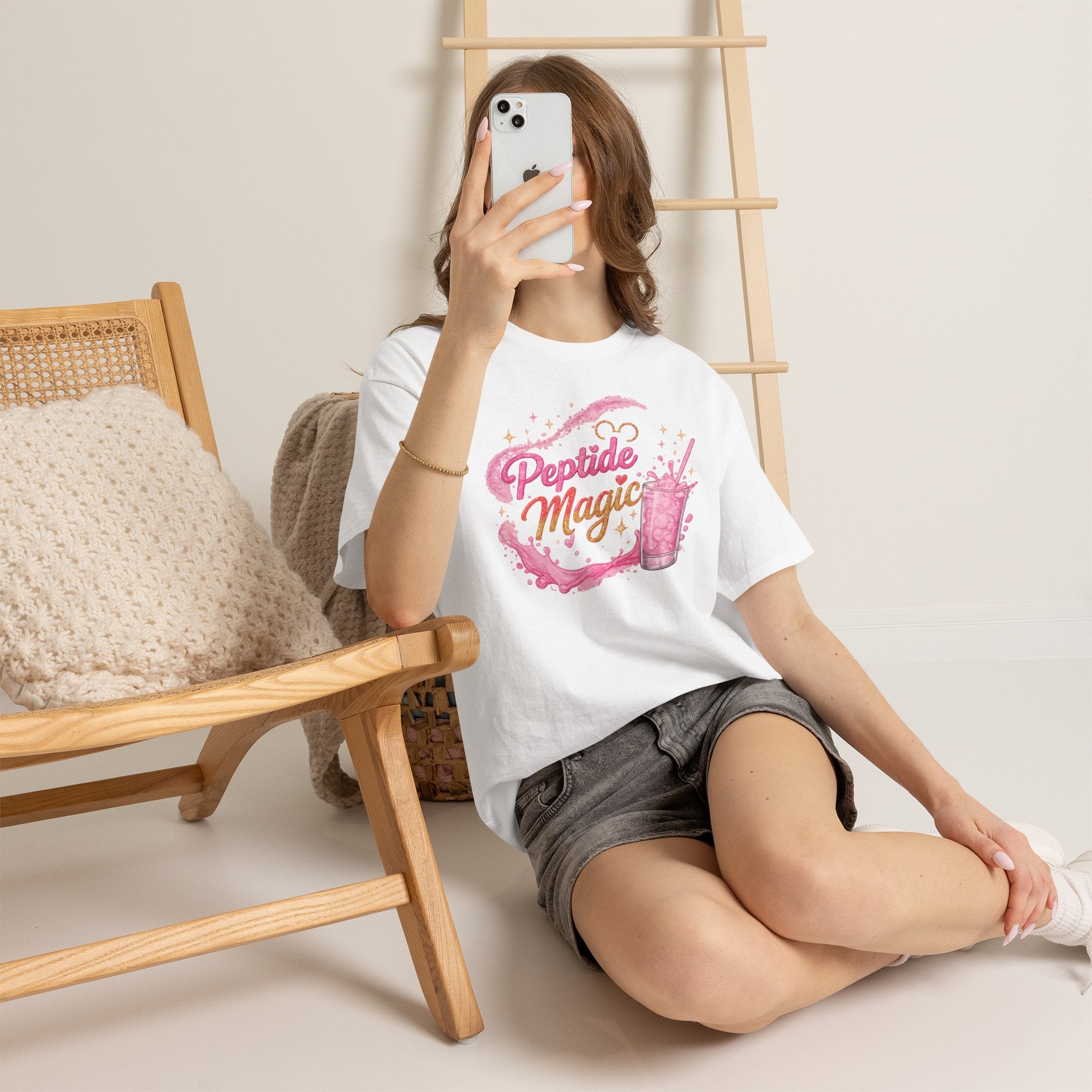 Peptide Magic Tee - Pink Milkshake Aesthetic Graphic T-Shirt