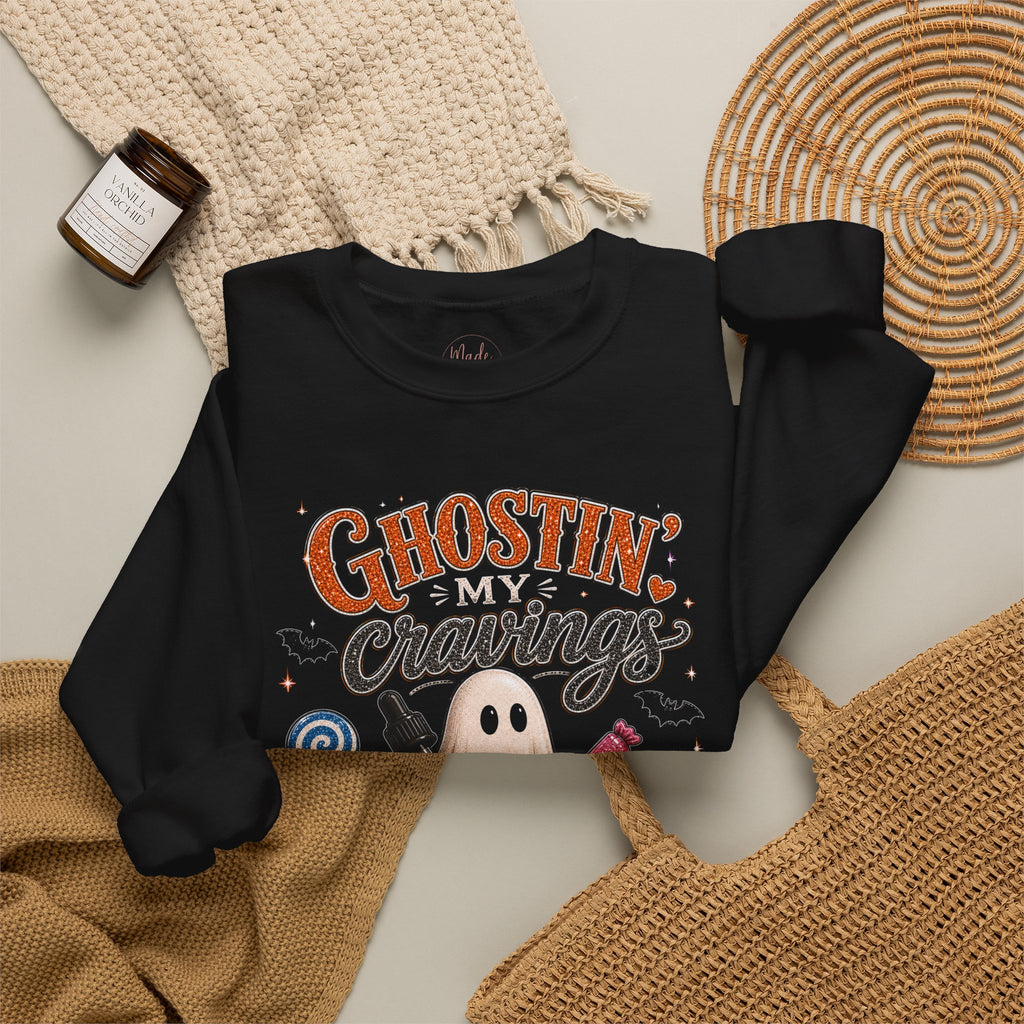 Halloween 'Ghostin' My Cravings' Crewneck Sweatshirt