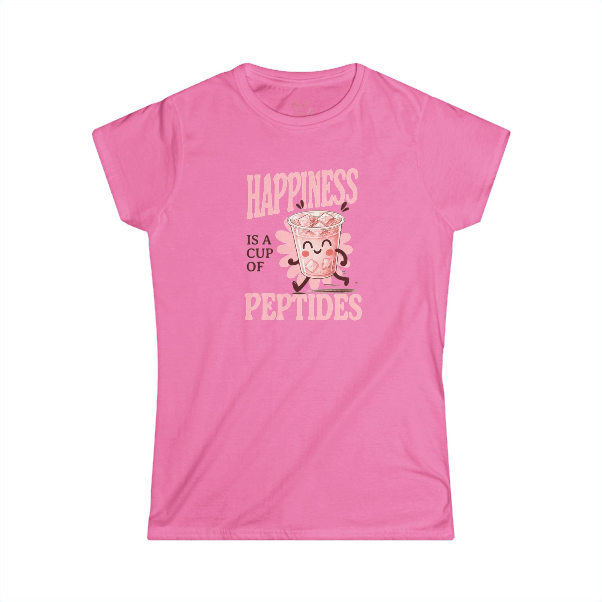 Happiness is a cup of Peptides Women's Tee - Classic Softstyle Crewneck