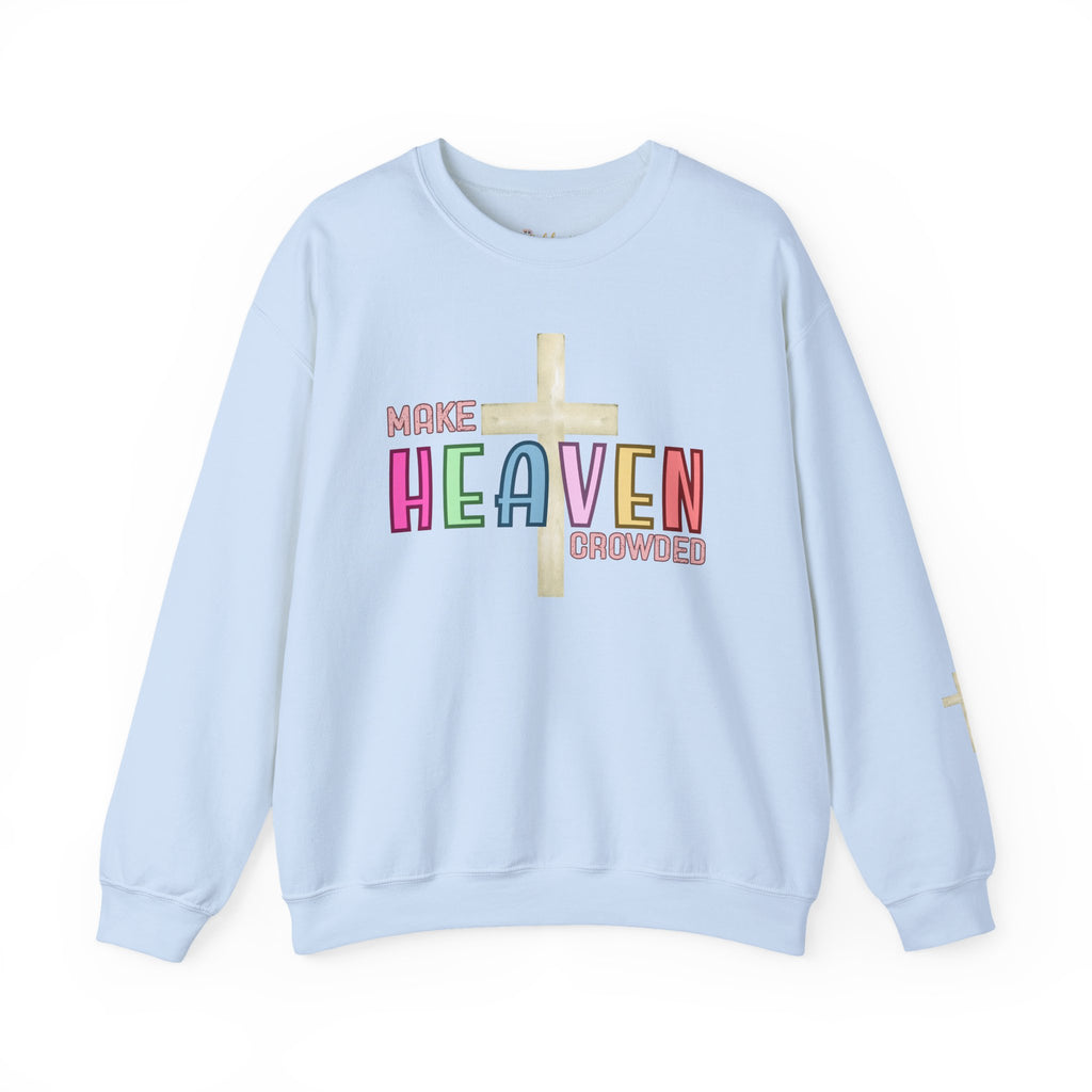 Make Heaven Crowded Crewneck Sweatshirt | Faith-Based Gift, Unisex Religious Apparel, Cozy Christian Wear, Spiritual Sweatshirt, [...]