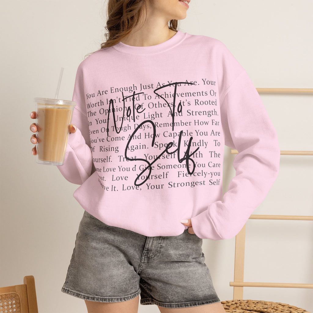 You Are Enough Crewneck Sweatshirt – Inspirational Self-Love Pullover