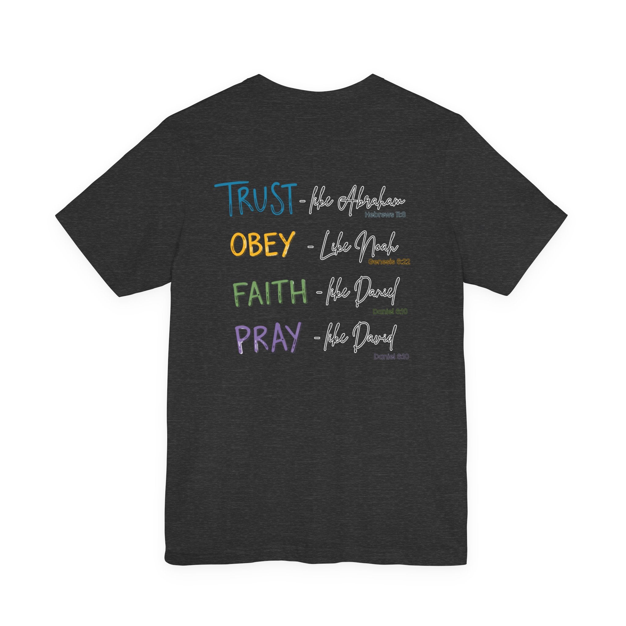 Love Like Jesus Christian Shirt for Women, Trust Obey Pray Faith Scripture Tee, Faith Led Apparel, Bible Study gift, Scripture Reading Shirt