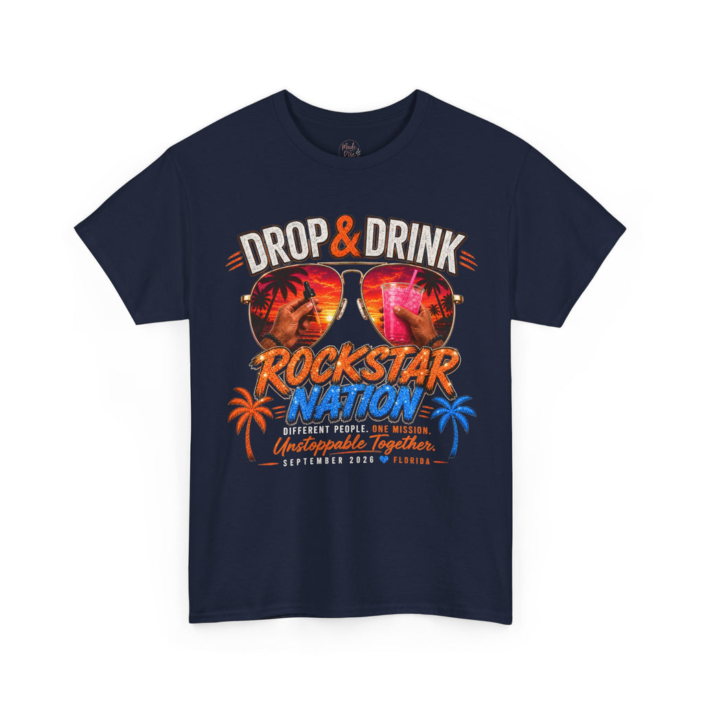 Unisex Florida Sunset Tee - "Drop & Drink" Beach Vacation T-Shirt