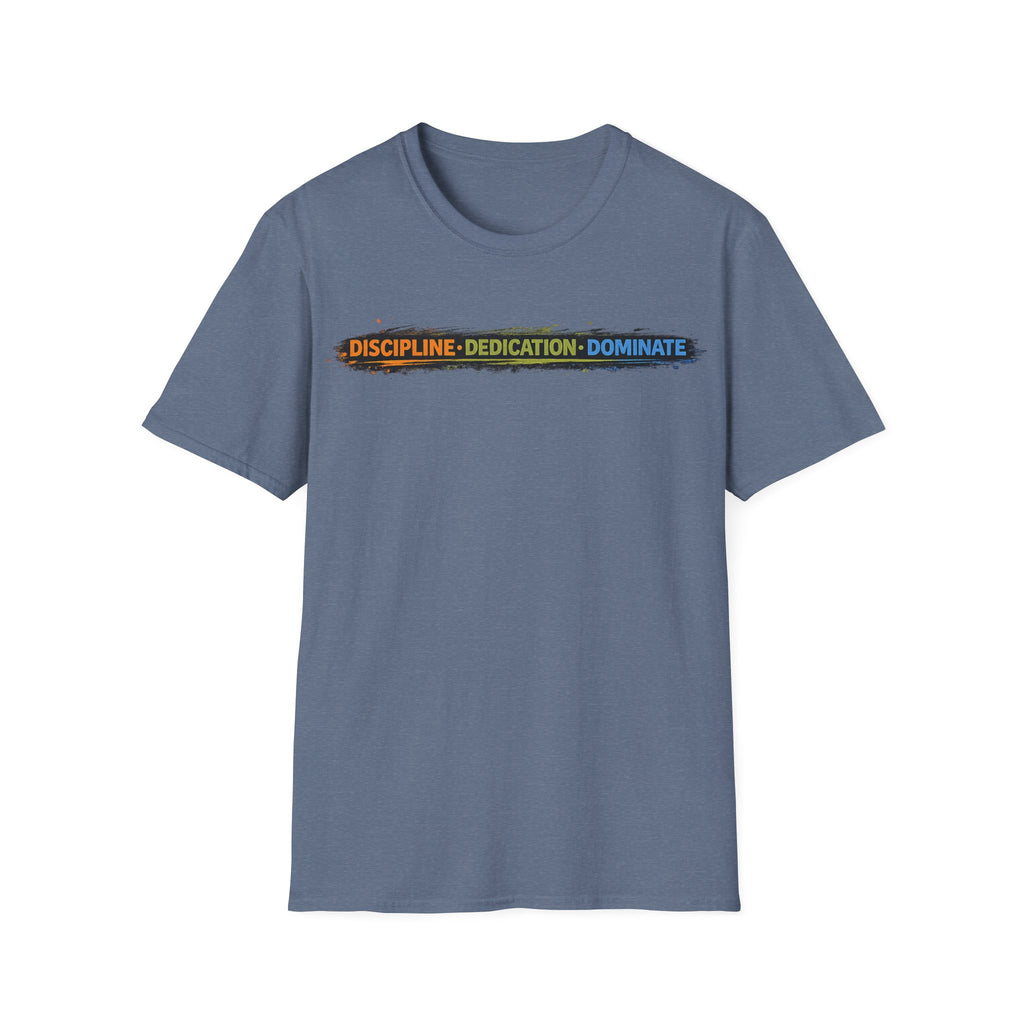 Men's Discipline • Dedication • Domination T-Shirt — Motivational Fitness Tee