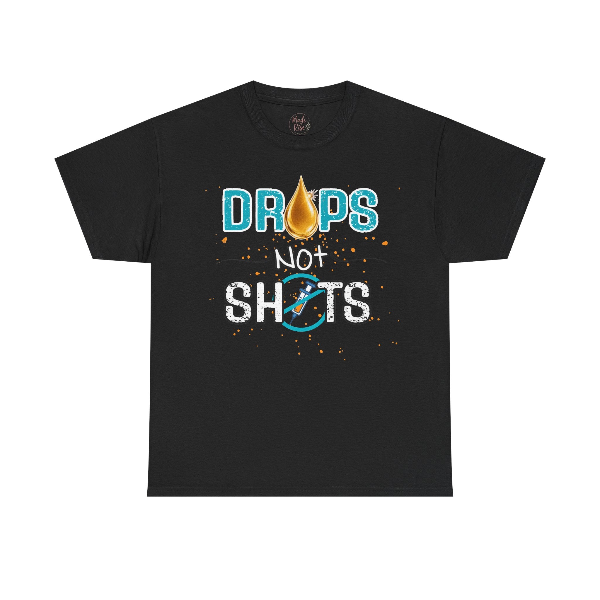 Drops not Shots Blue Graphic Tee