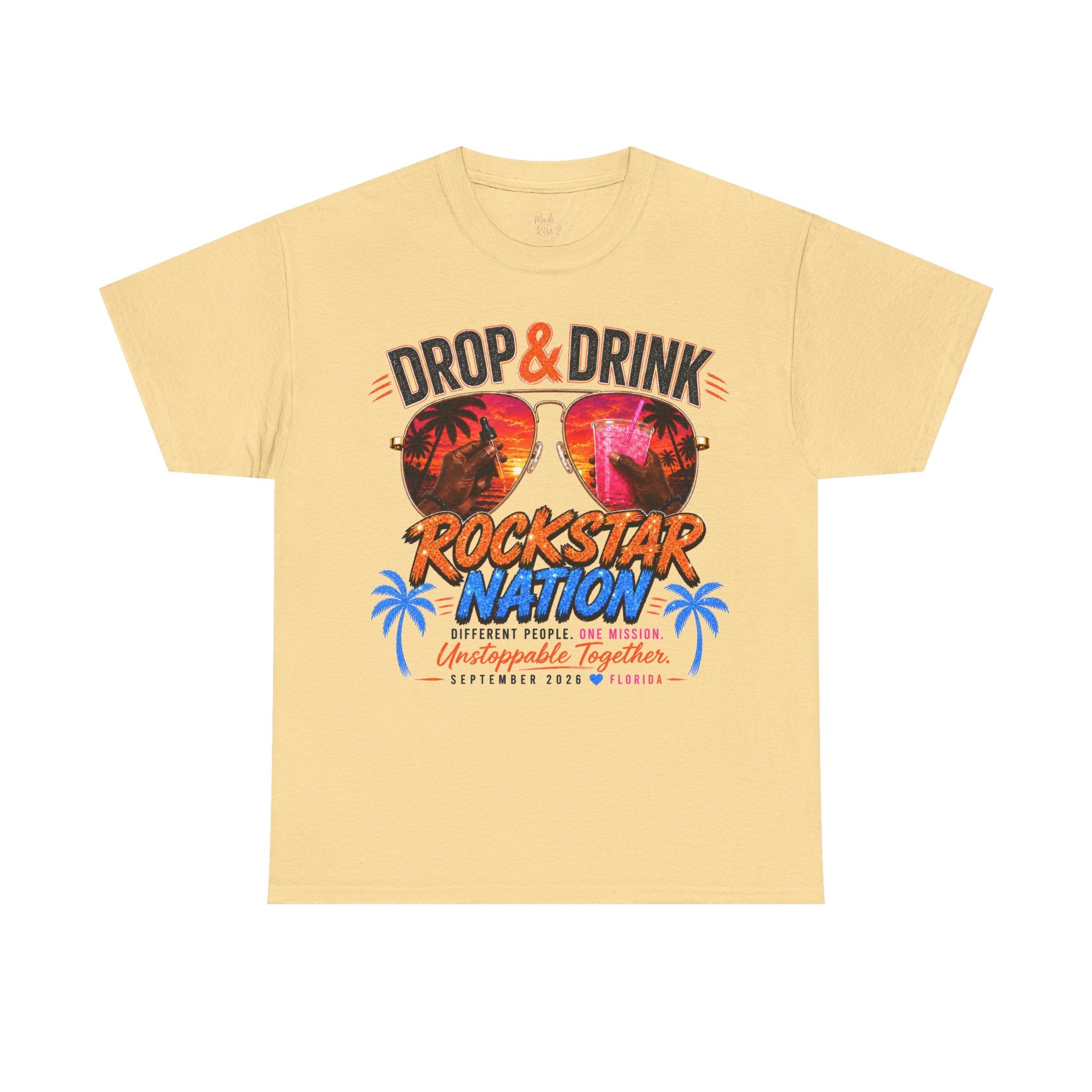 Dark Complexion (Men) Team Black Rockstar Nation Shirt