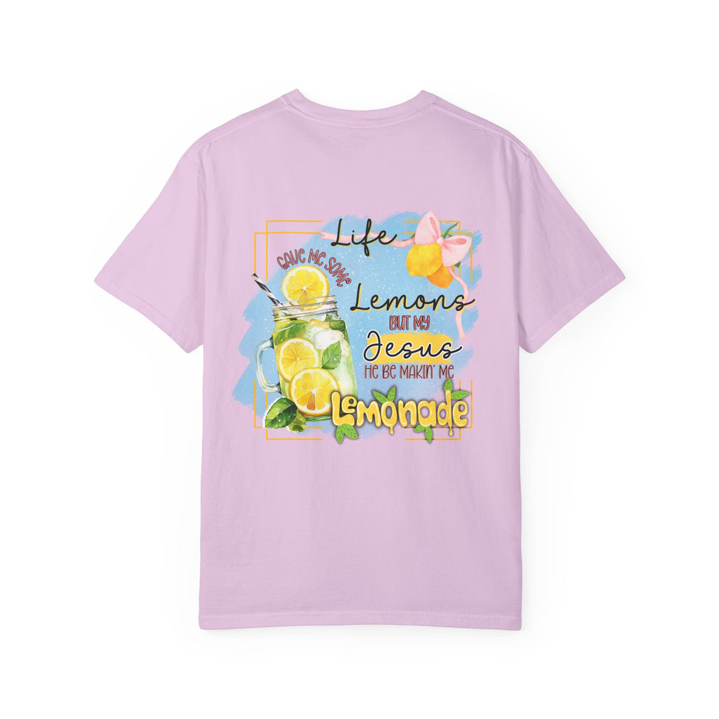 Comfort Colors Life Gave Me Some Lemons T Shirt, Jesus Lemonade Tee, Garment Dyed Faith Shirt, Jesus Lemonade Shirt, Faith Apparel Gift