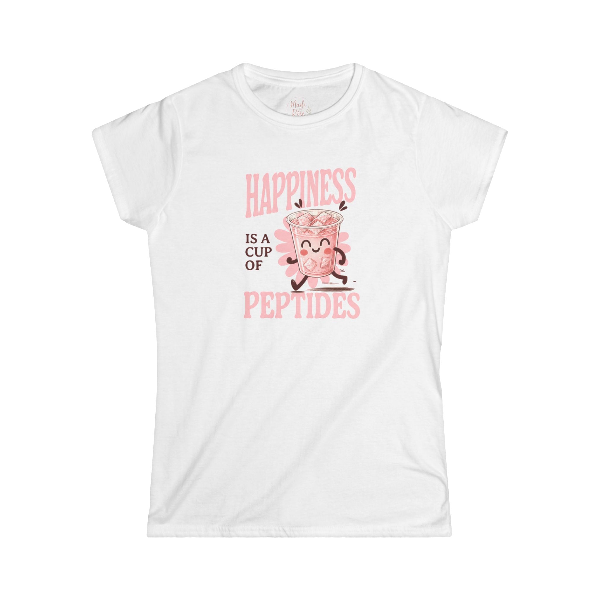 Happiness is a cup of Peptides Women's Tee - Classic Softstyle Crewneck