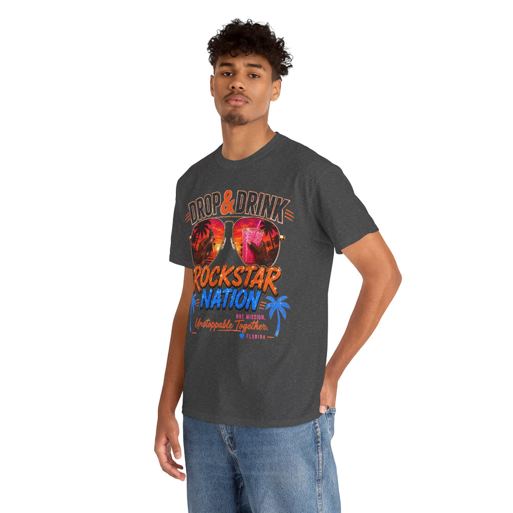 Dark Complexion (Men) Team Black Rockstar Nation Shirt