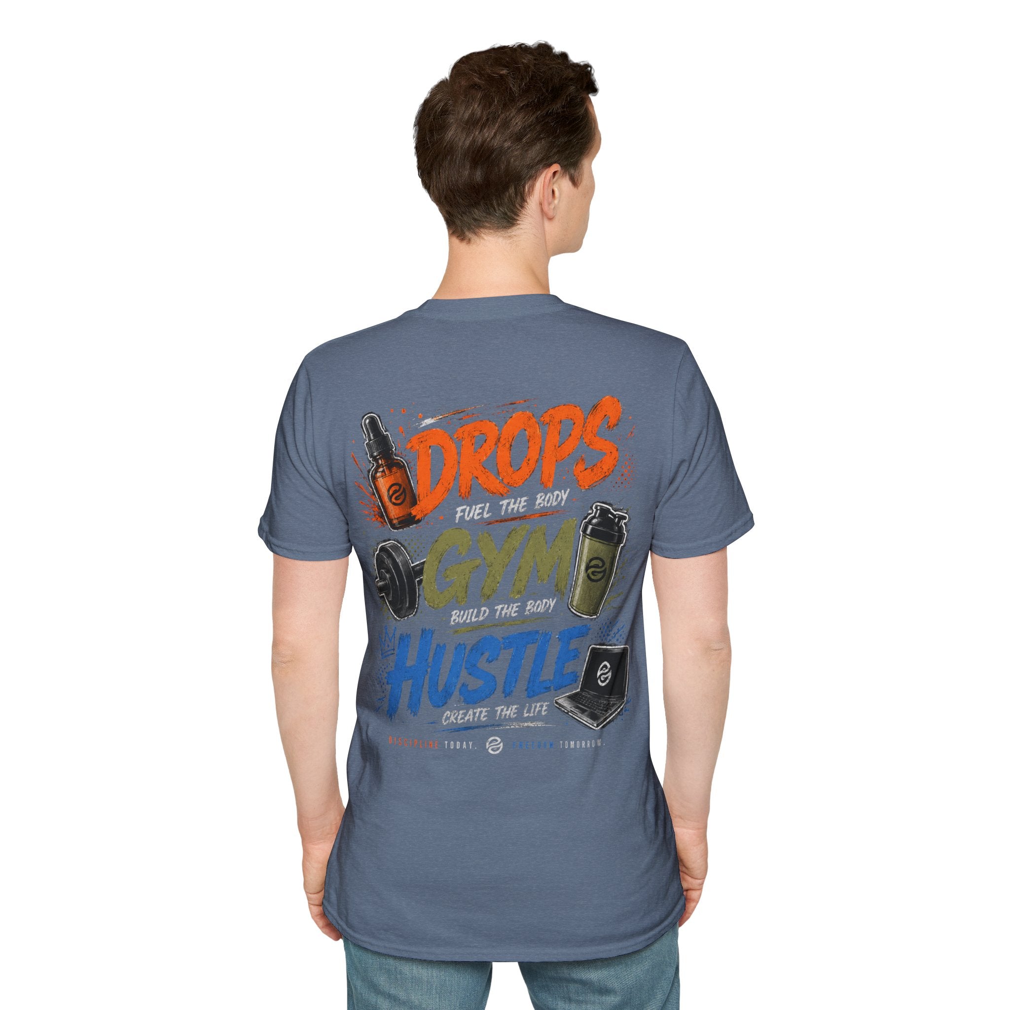 Men's Discipline • Dedication • Domination T-Shirt — Motivational Fitness Tee