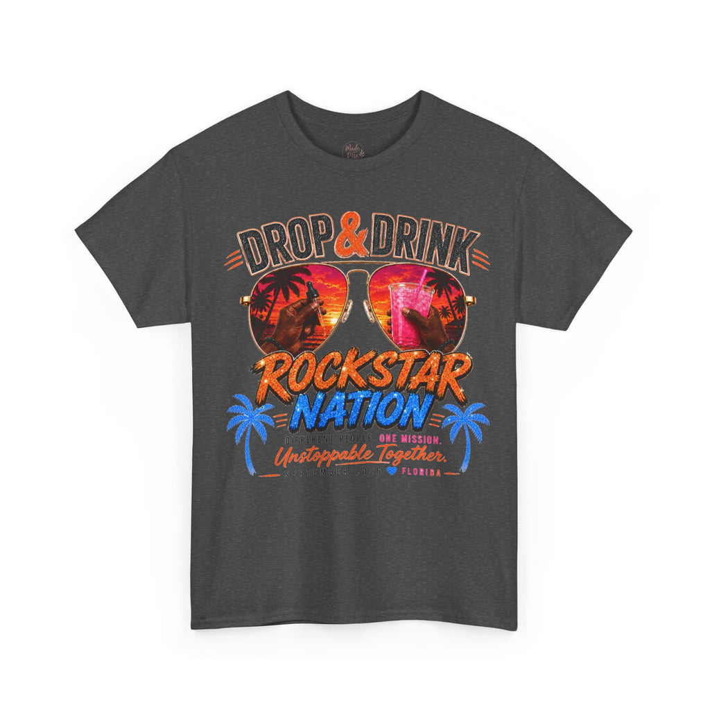 Dark Complexion (Men) Team Black Rockstar Nation Shirt