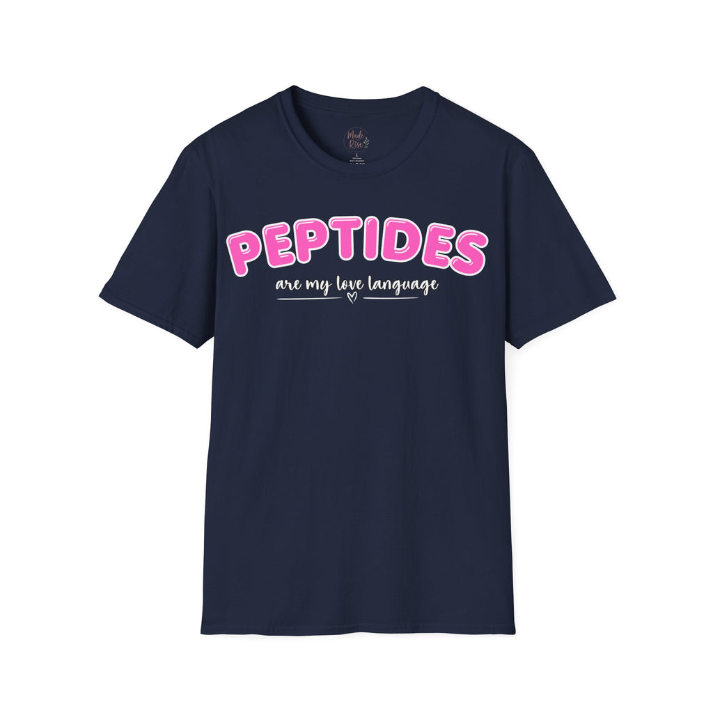 Peptides Are My Love Language T-Shirt Pink