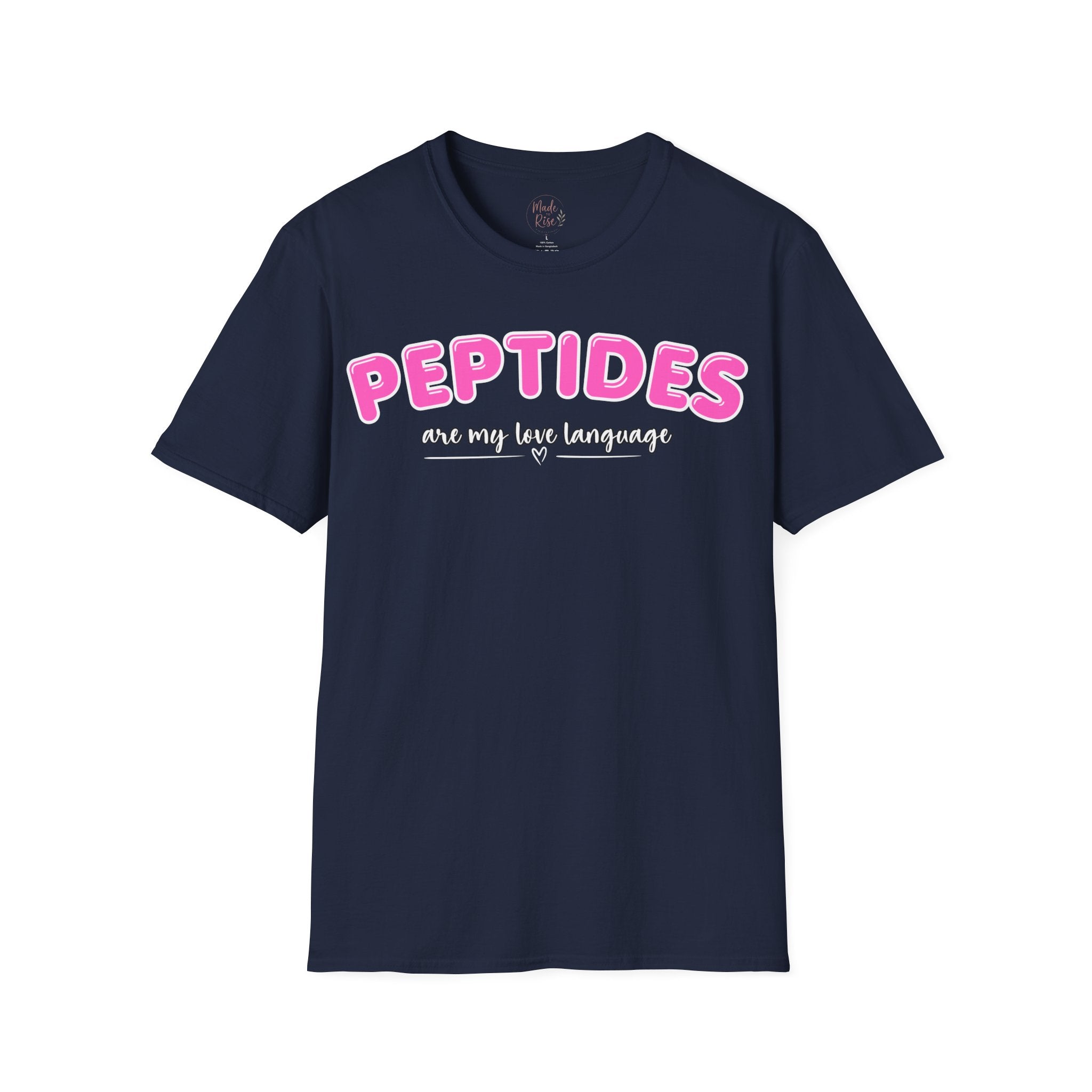 Peptides Are My Love Language T-Shirt Pink