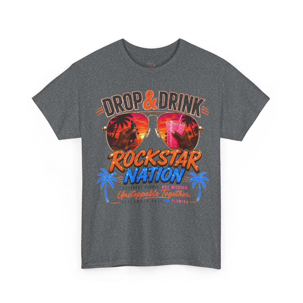 Dark Complexion (Men) Team Black Rockstar Nation Shirt