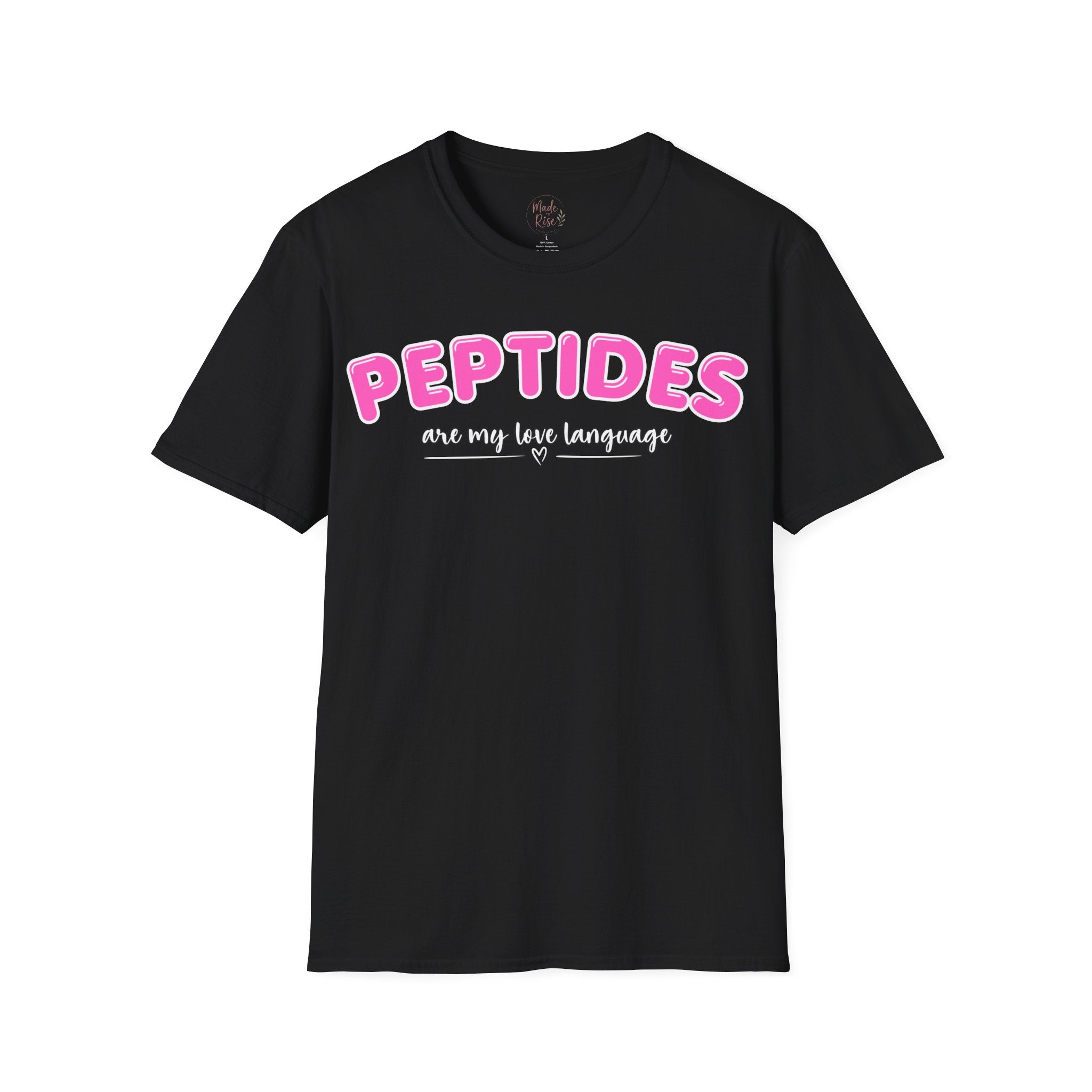 Peptides Are My Love Language T-Shirt Pink