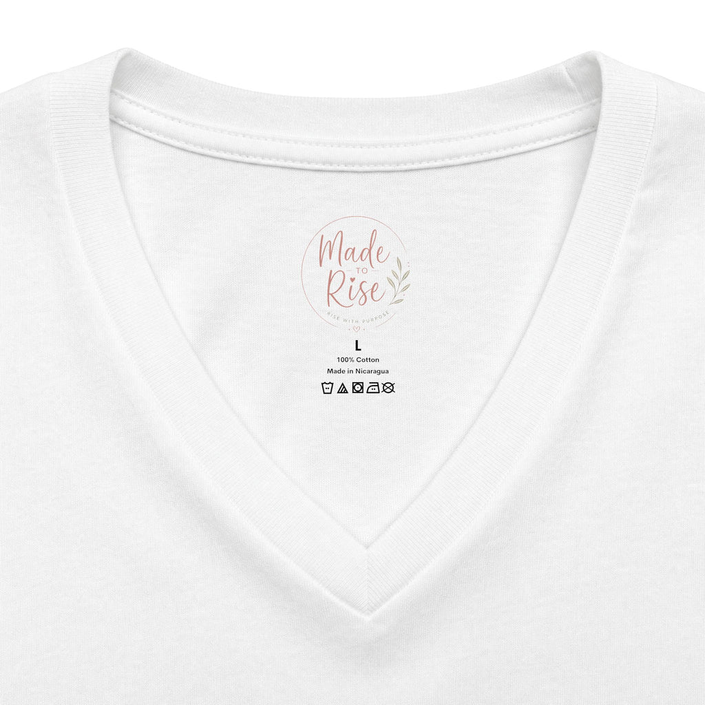 Pumpkin Spice and Peptides V-Neck Tee — Fall Skincare & Coffee Lover Shirt