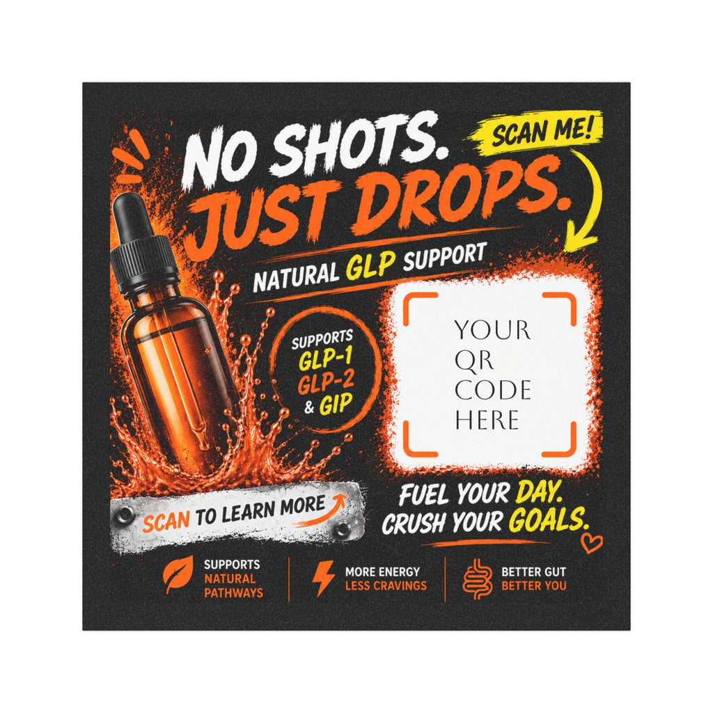 Car Magnet ~Natural Peptide Drops Promo-Customizable QR Code