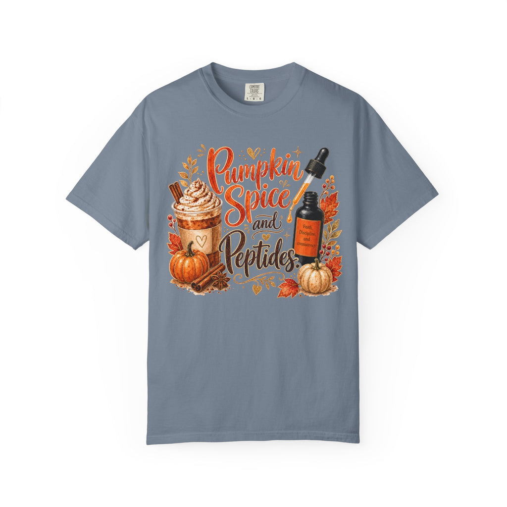 Pumpkin Spice and Peptides T-Shirt