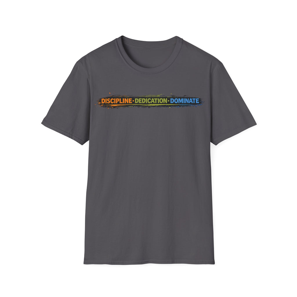 Men's Discipline • Dedication • Domination T-Shirt — Motivational Fitness Tee