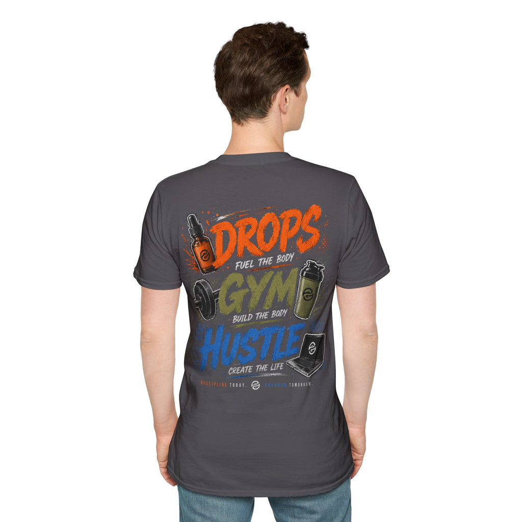 Men's Discipline • Dedication • Domination T-Shirt — Motivational Fitness Tee