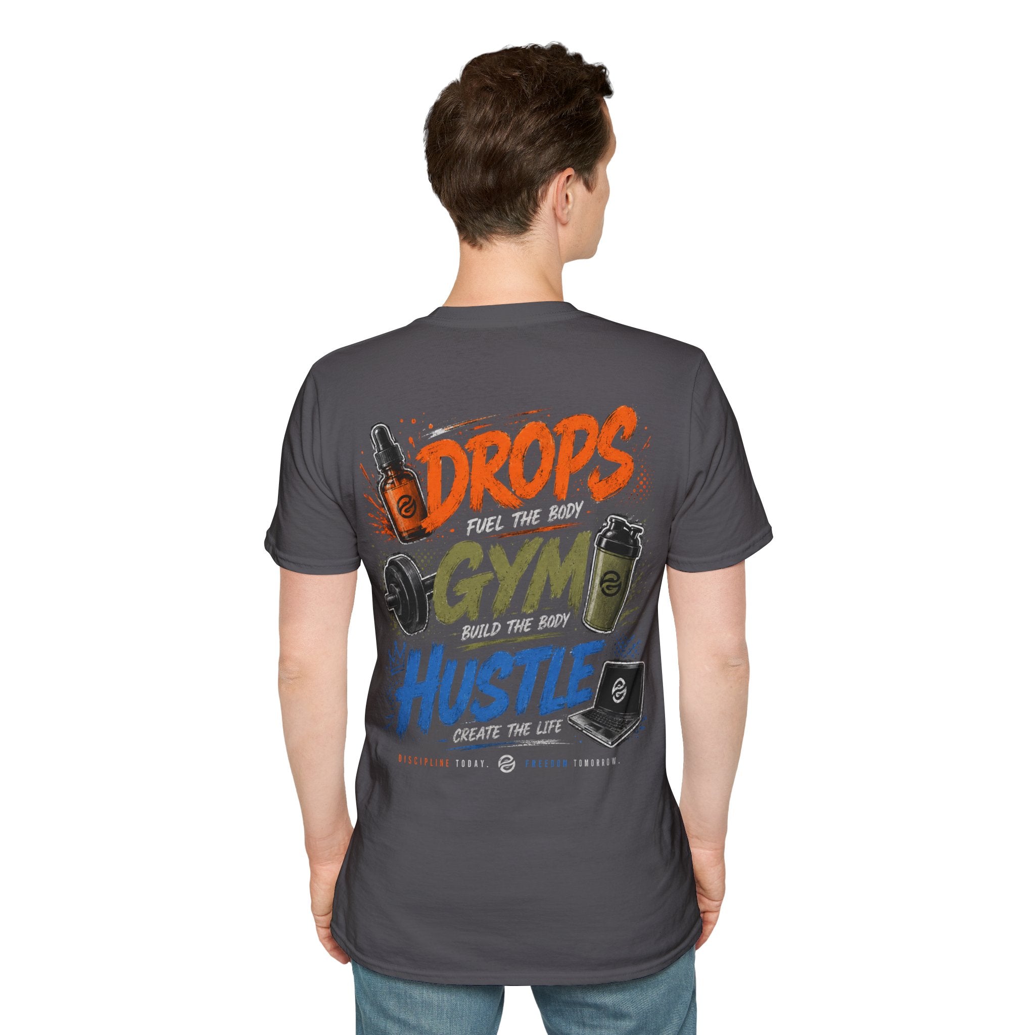 Men's Discipline • Dedication • Domination T-Shirt — Motivational Fitness Tee