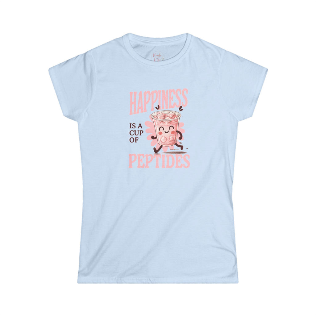 Happiness is a cup of Peptides Women's Tee - Classic Softstyle Crewneck