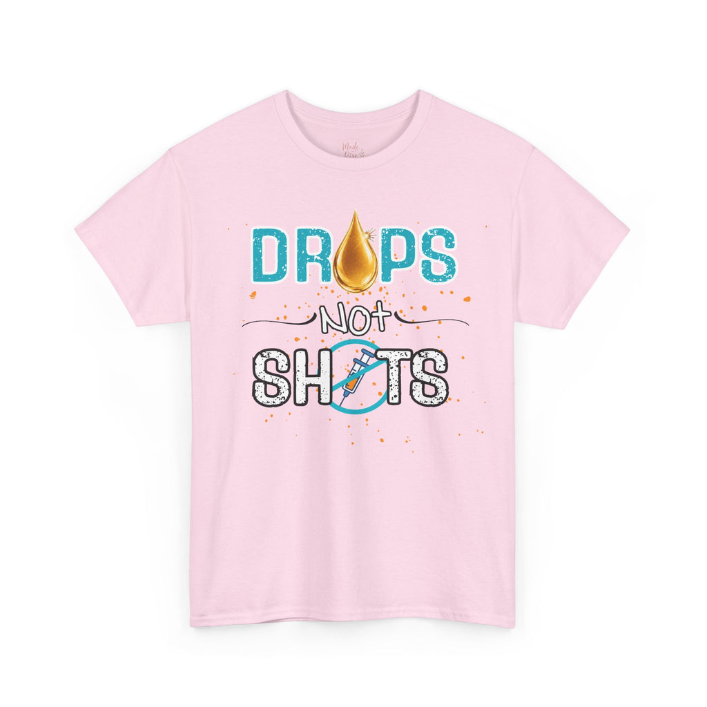 Drops not Shots Blue Graphic Tee